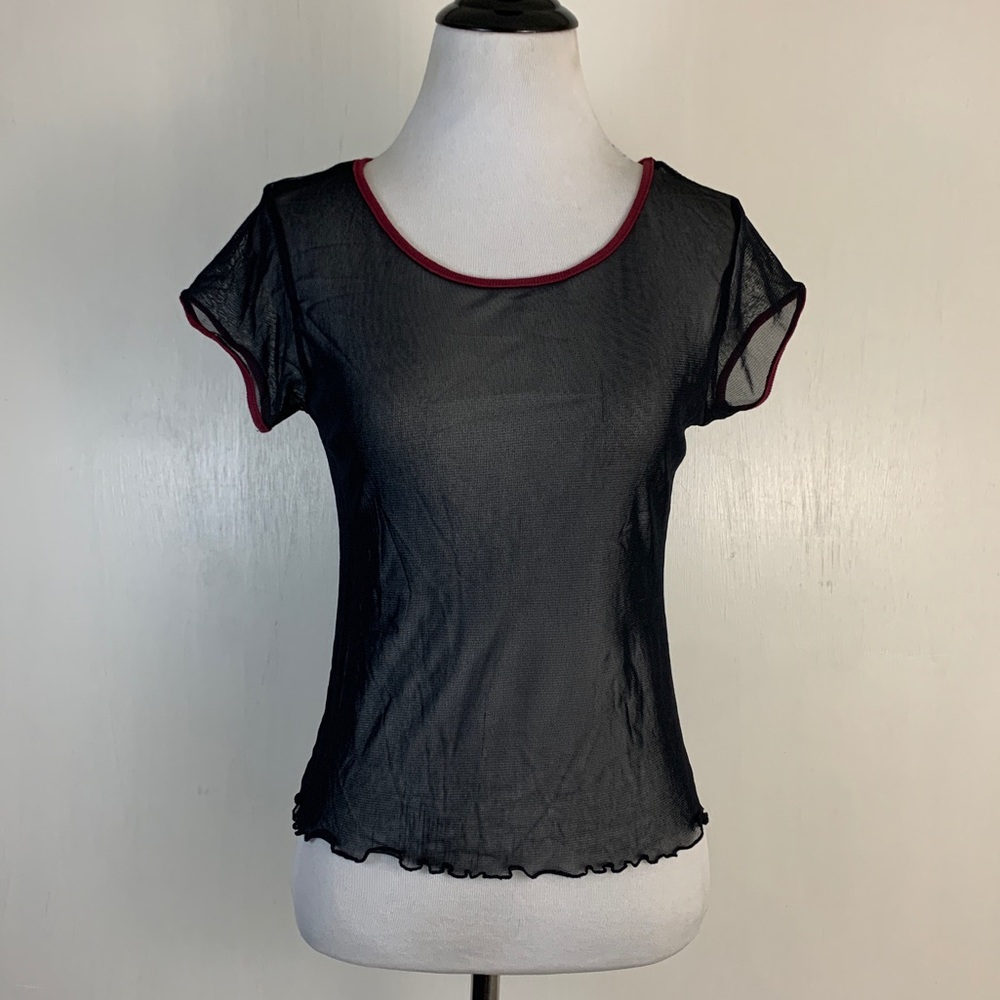 Vintage One Step Up Sheer Top